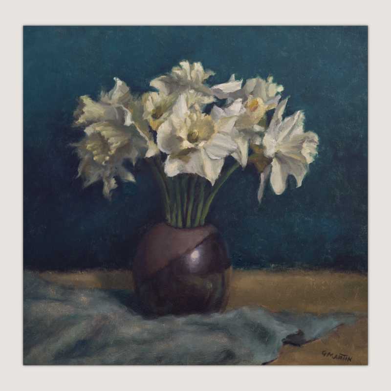 Pale Daffodils in Vase Thumbnail picture